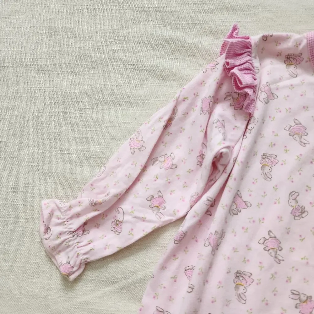 Vintage Bunnies Pink Pjs/Bodysuit 24 months
